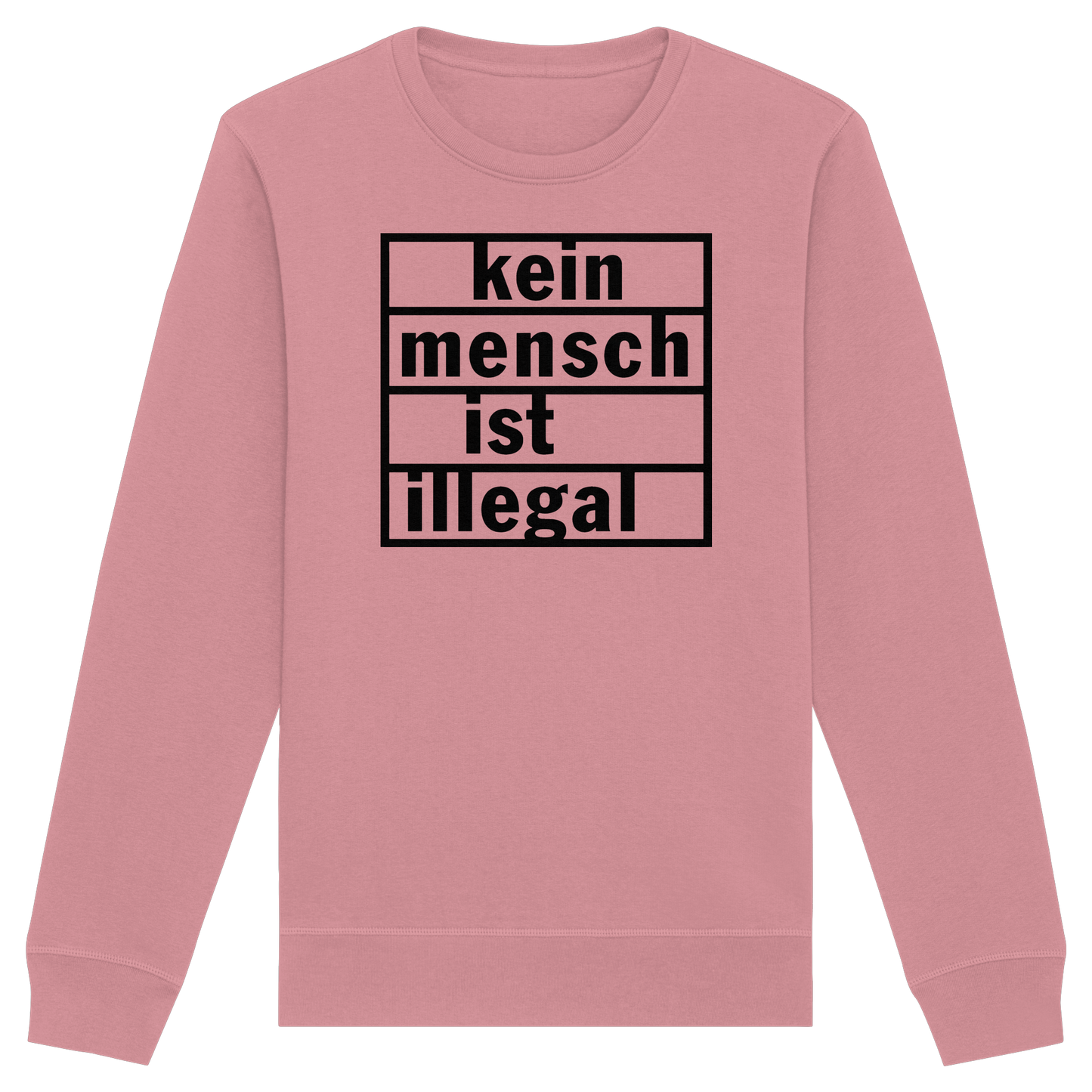 Kein Mensch ist illegal (Schwarz) - Sweatshirt