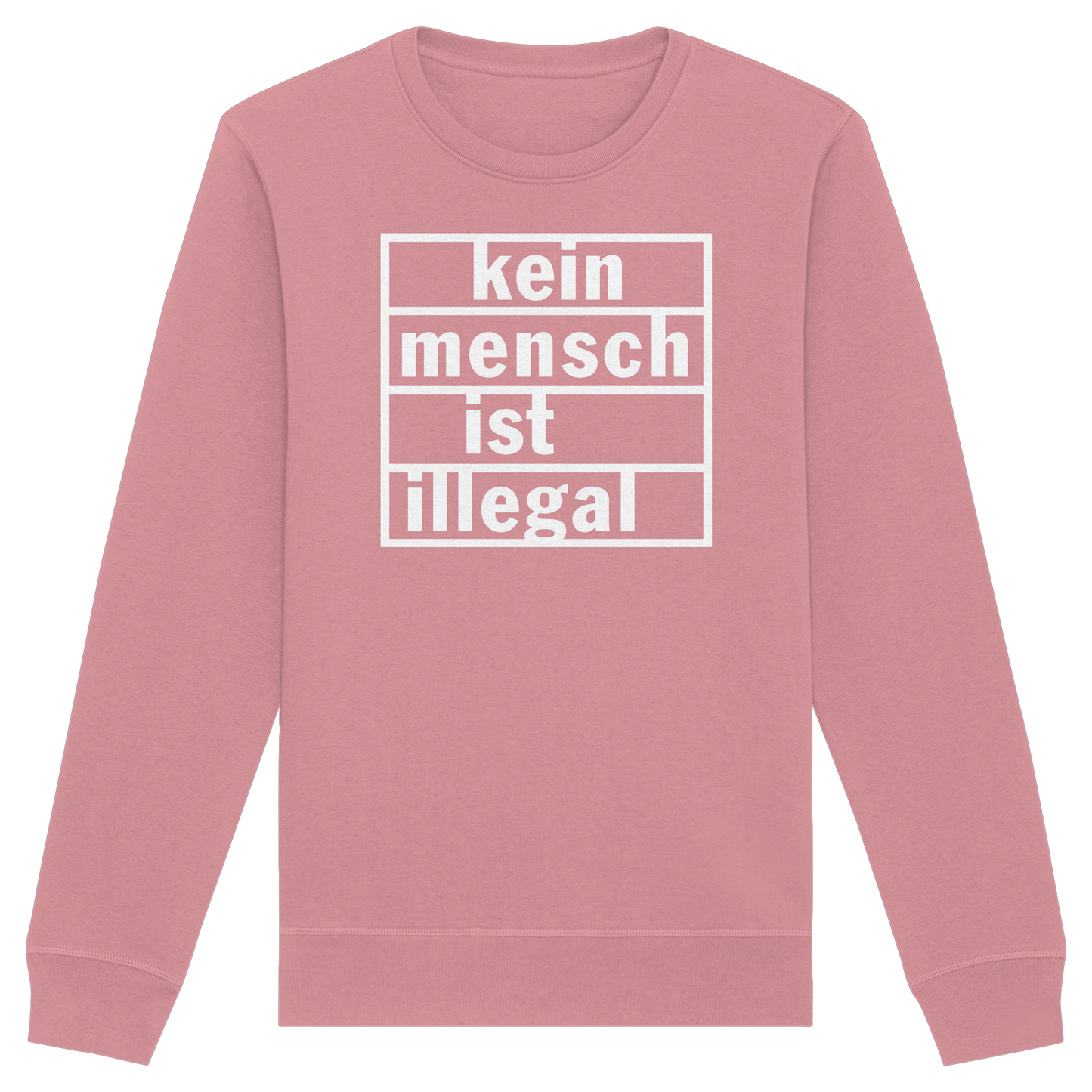 Kein Mensch ist illegal (Weiß) - Sweatshirt