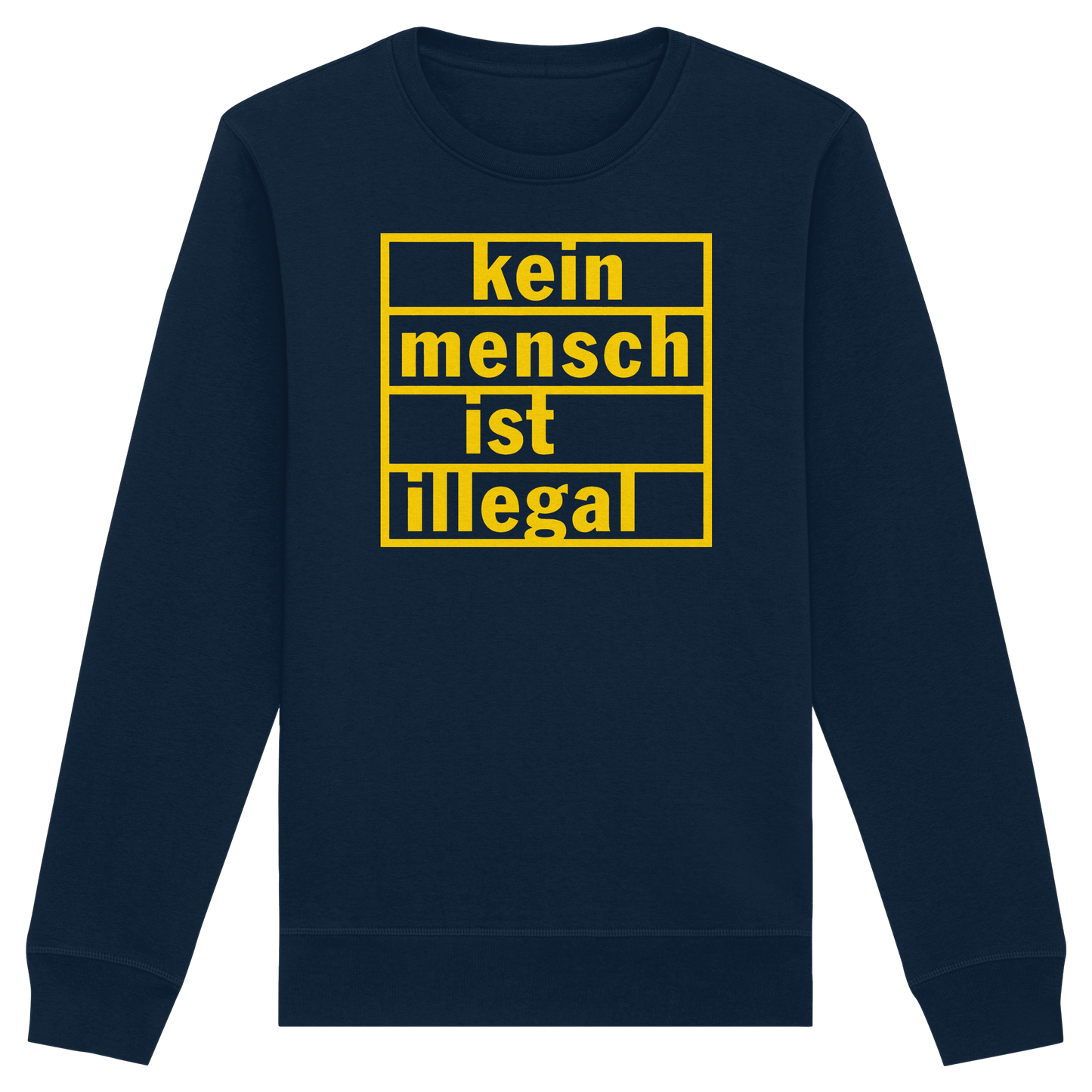 Kein Mensch ist illegal (Gelb) - Sweatshirt