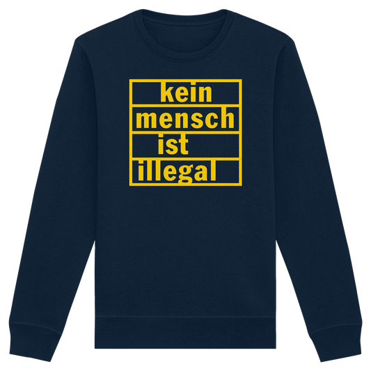 Kein Mensch ist illegal (Gelb) - Sweatshirt
