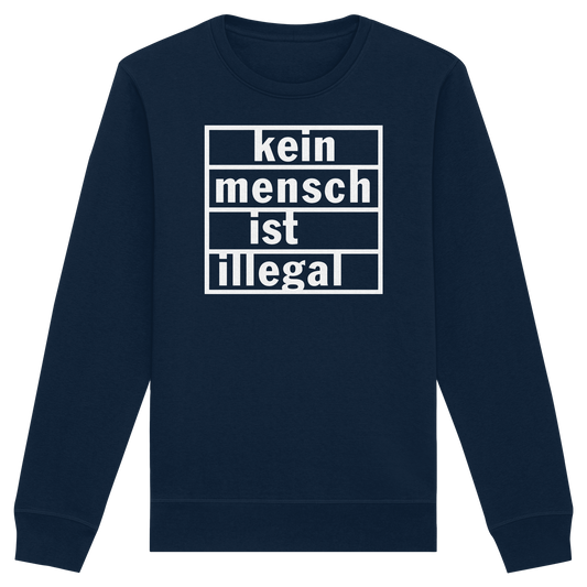 Kein Mensch ist illegal (Weiß) - Sweatshirt