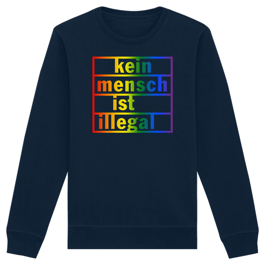 Kein Mensch ist illegal (Regenbogen) - Sweatshirt