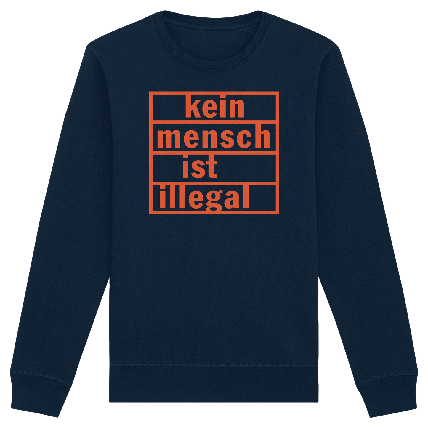 Kein Mensch ist illegal (Orange) - Sweatshirt