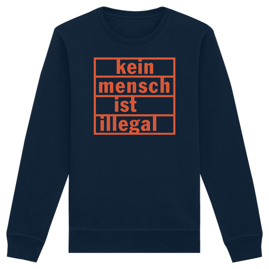 Kein Mensch ist illegal (Orange) - Sweatshirt