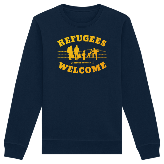 Refugees Welcome on land (Gelb-Orange) - Sweatshirt