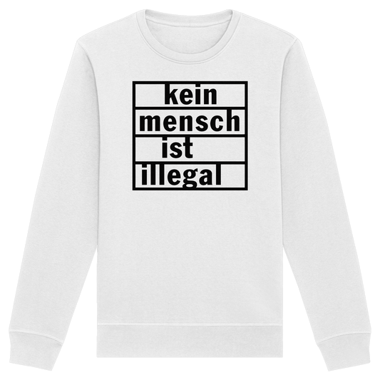 Kein Mensch ist illegal (Schwarz) - Sweatshirt