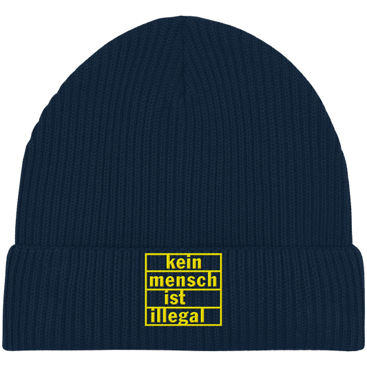 Kein Mensch ist illegal (Gelb) - Fisherman Beanie