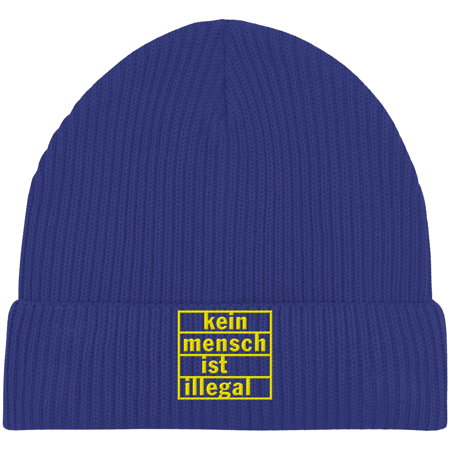 Kein Mensch ist illegal (Gelb) - Fisherman Beanie