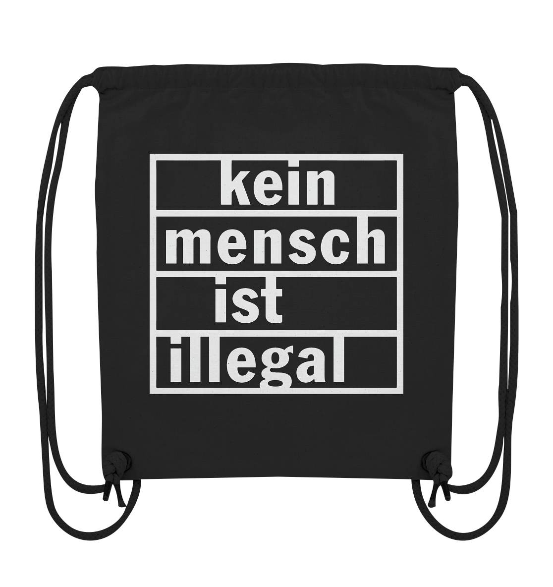 Kein Mensch ist illegal (Weiß) - Sportbeutel