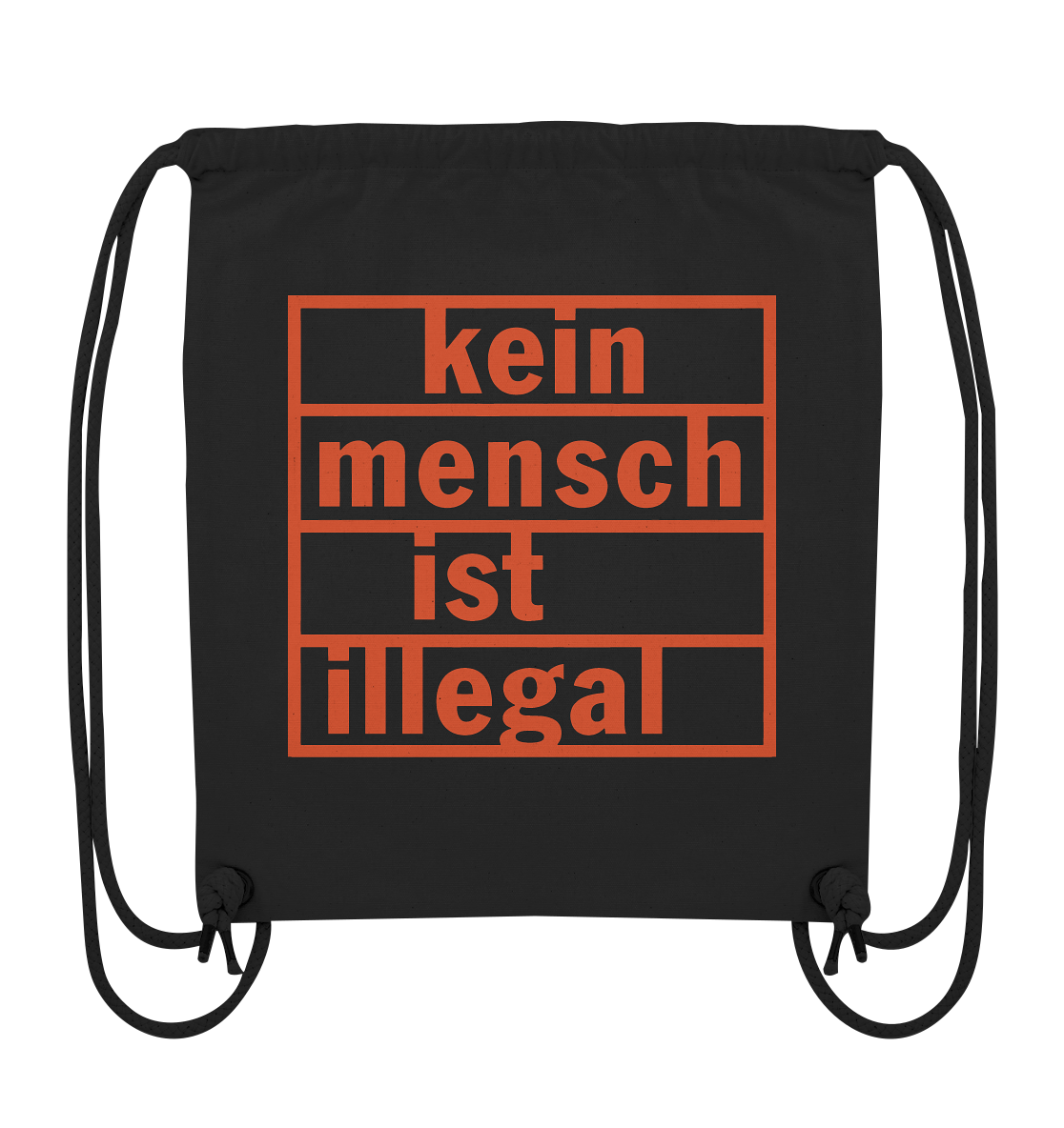 Kein Mensch ist illegal (Orange) - Sportbeutel