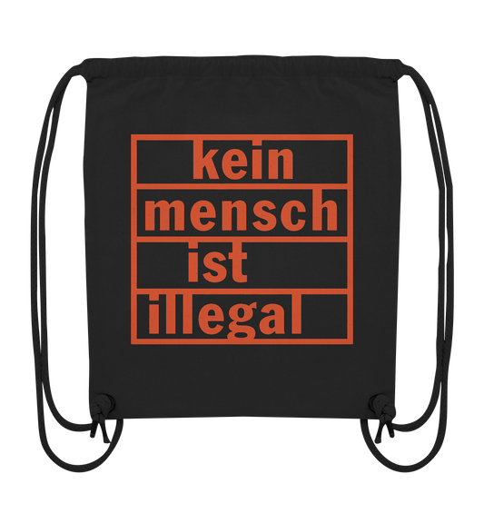 Kein Mensch ist illegal (Orange) - Sportbeutel