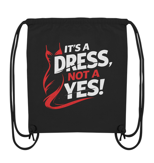 It's a dress, not a yes (Weiß/rot) - Sportbeutel