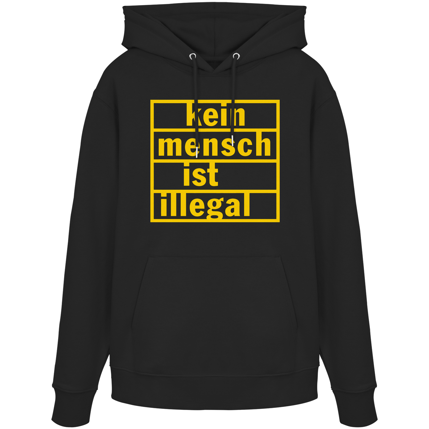 Kein Mensch ist illegal (Gelb) - Hoodie