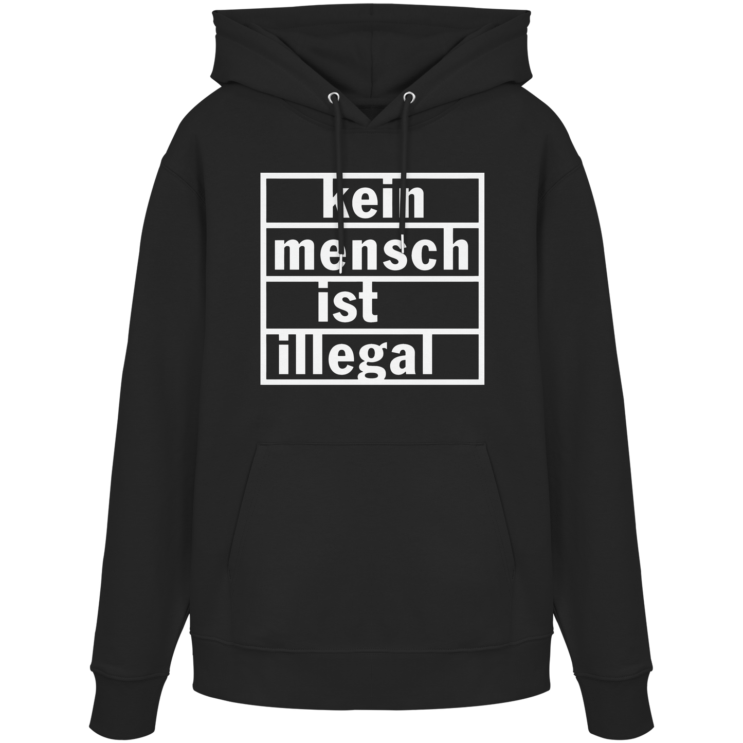 Kein Mensch ist illegal (Weiß) - Hoodie