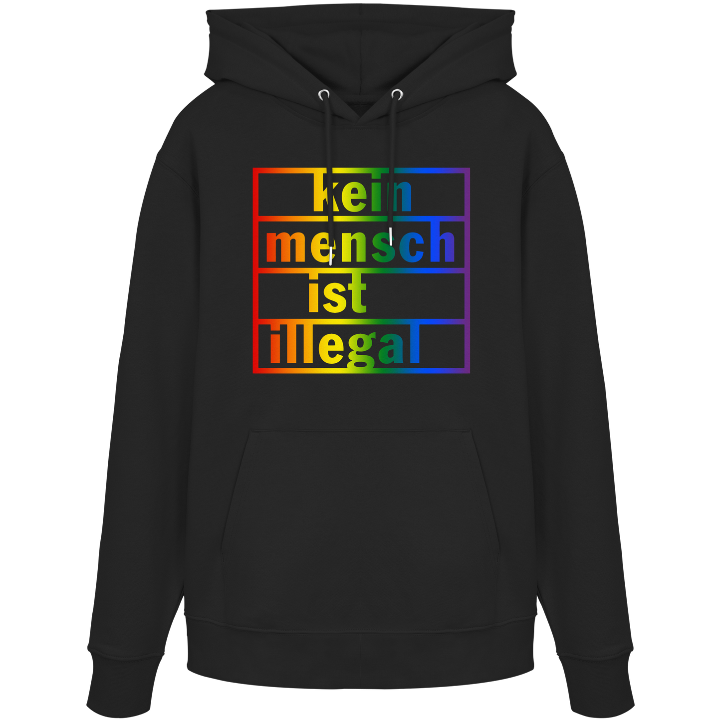 Kein Mensch ist illegal (Regenbogen) - Hoodie