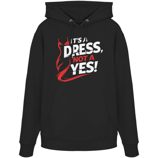 It's a dress, not a yes (Weiß/rot) - Hoodie