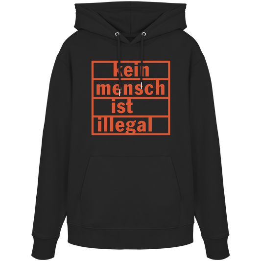Kein Mensch ist illegal (Orange) - Hoodie
