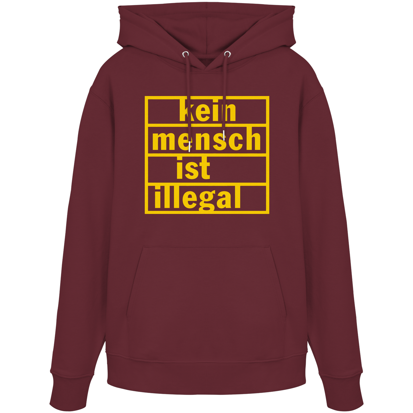 Kein Mensch ist illegal (Gelb) - Hoodie