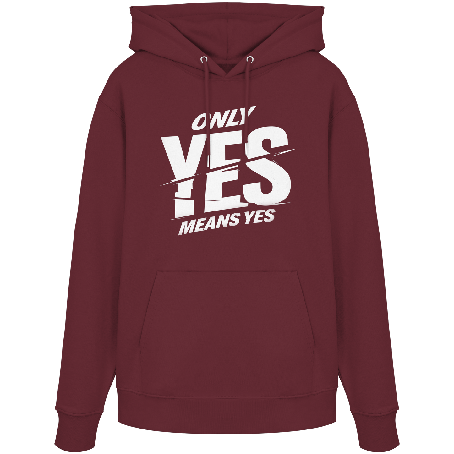 Only yes means yes (Weiß) - Hoodie