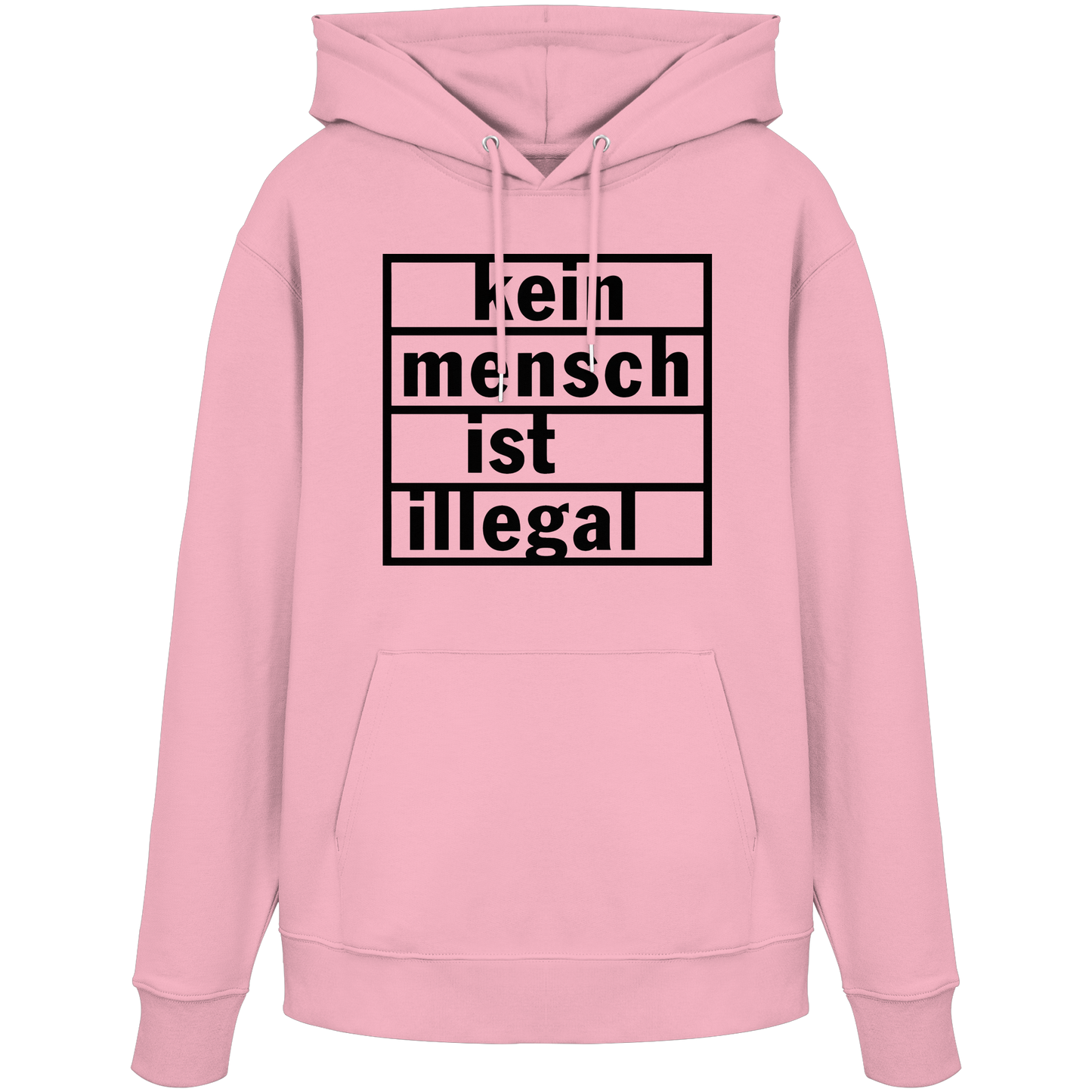 Kein Mensch ist illegal (Schwarz) - Hoodie