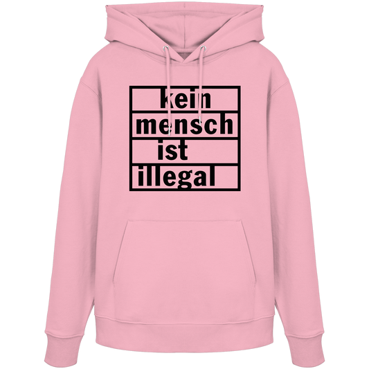 Kein Mensch ist illegal (Schwarz) - Hoodie