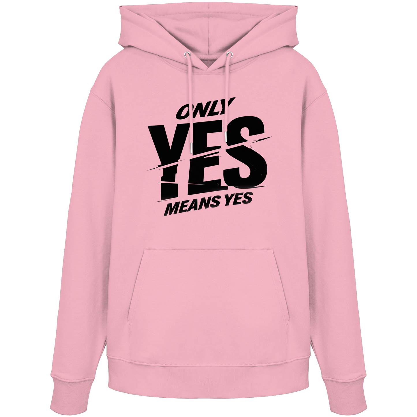 Only yes means yes (Schwarz) - Hoodie
