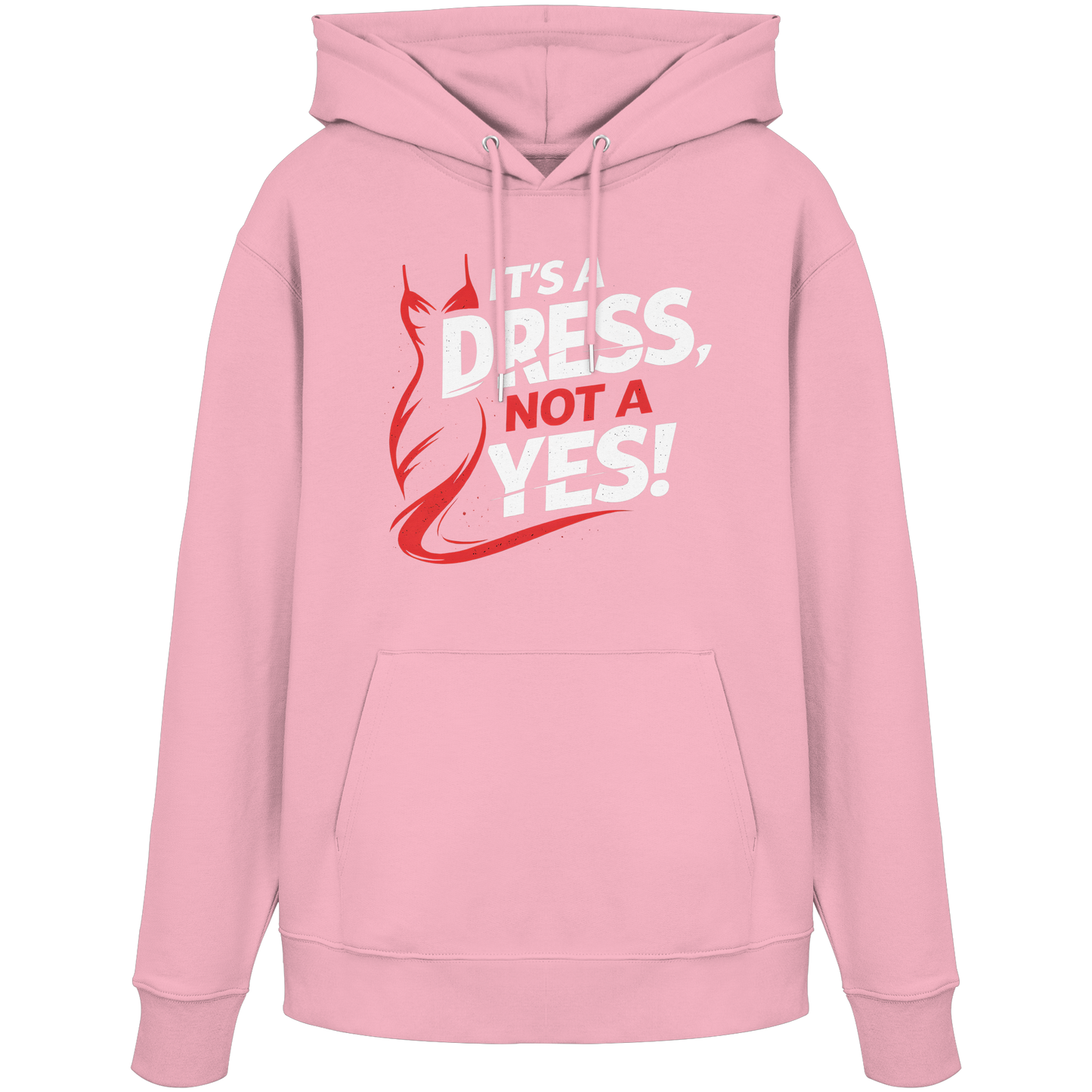 It's a dress, not a yes (Weiß/rot) - Hoodie