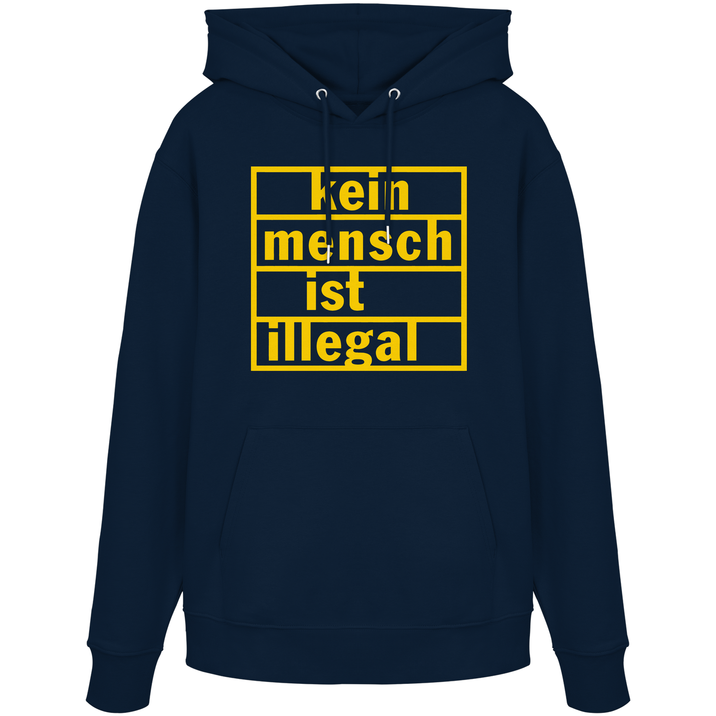 Kein Mensch ist illegal (Gelb) - Hoodie