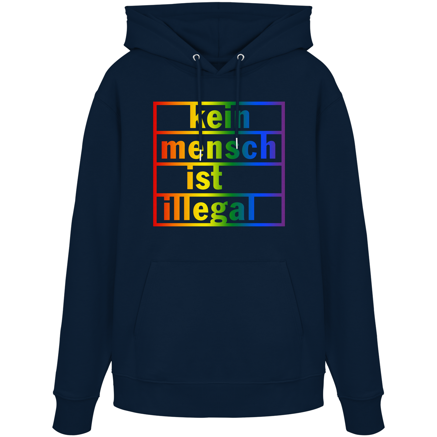 Kein Mensch ist illegal (Regenbogen) - Hoodie