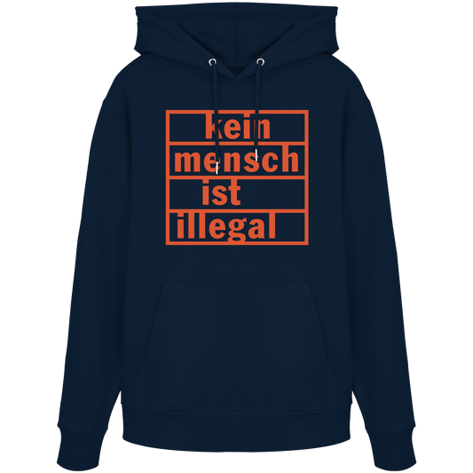 Kein Mensch ist illegal (Orange) - Hoodie