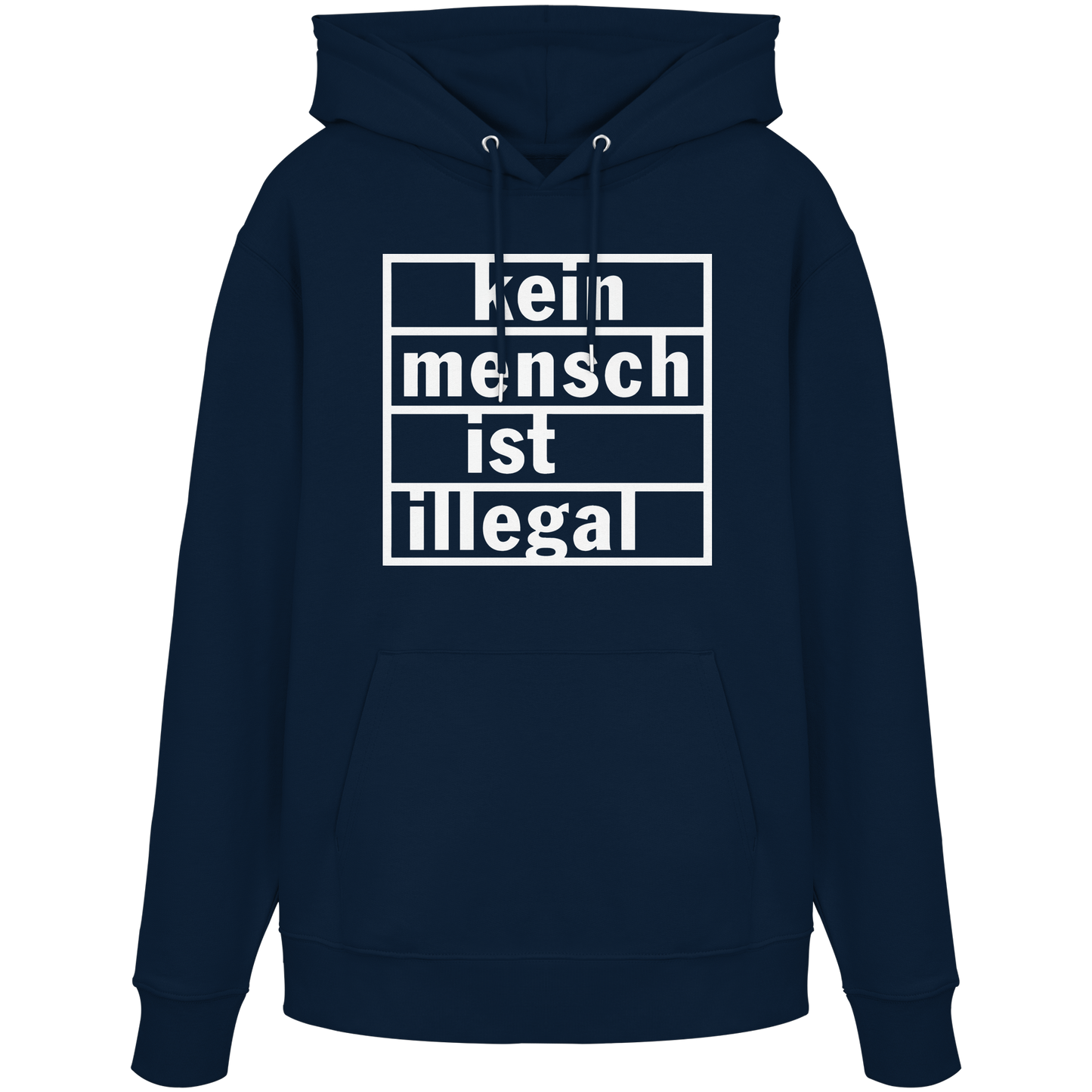 Kein Mensch ist illegal (Weiß) - Hoodie