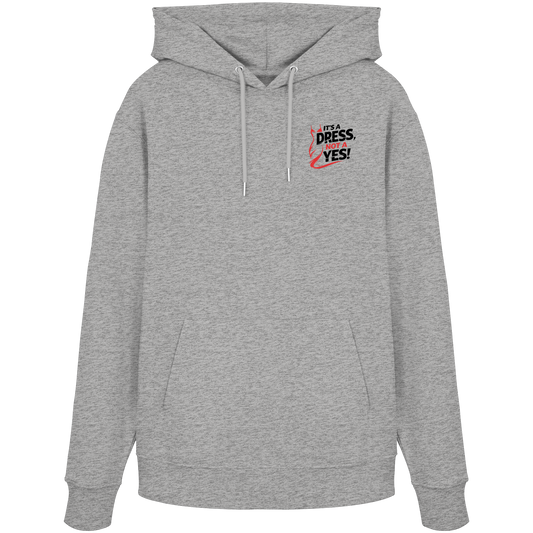 It's a dress, not a yes (Schwarz/rot; kleiner Druck) - Hoodie