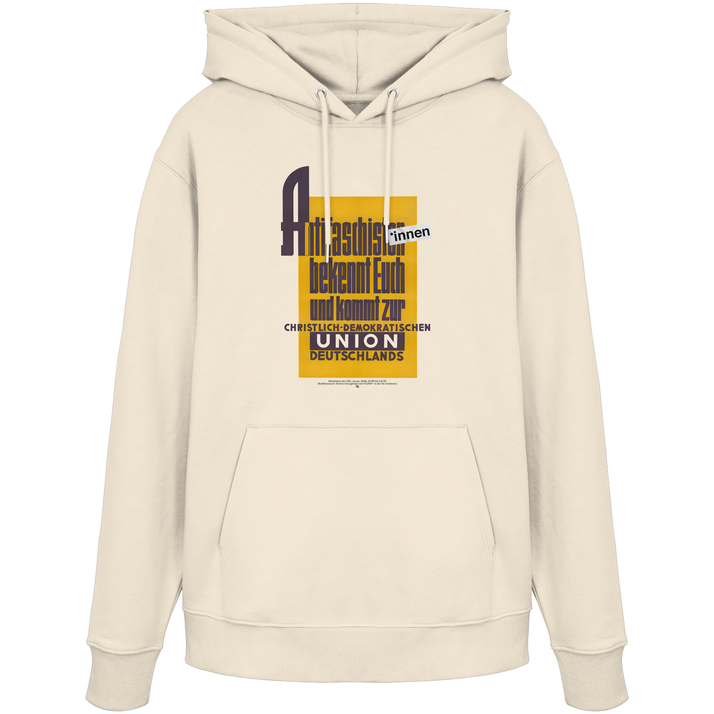 Antifaschist*innen, bekennt Euch und kommt zur CDU - Hoodie
