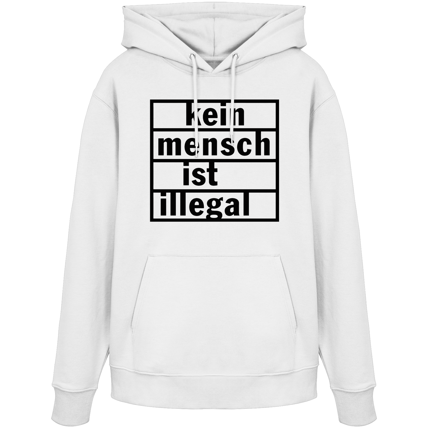 Kein Mensch ist illegal (Schwarz) - Hoodie