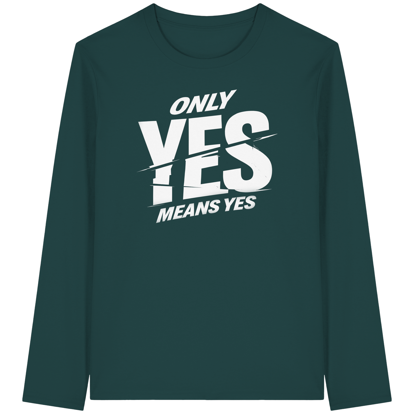 Only yes means yes (Weiß) - Longsleeve