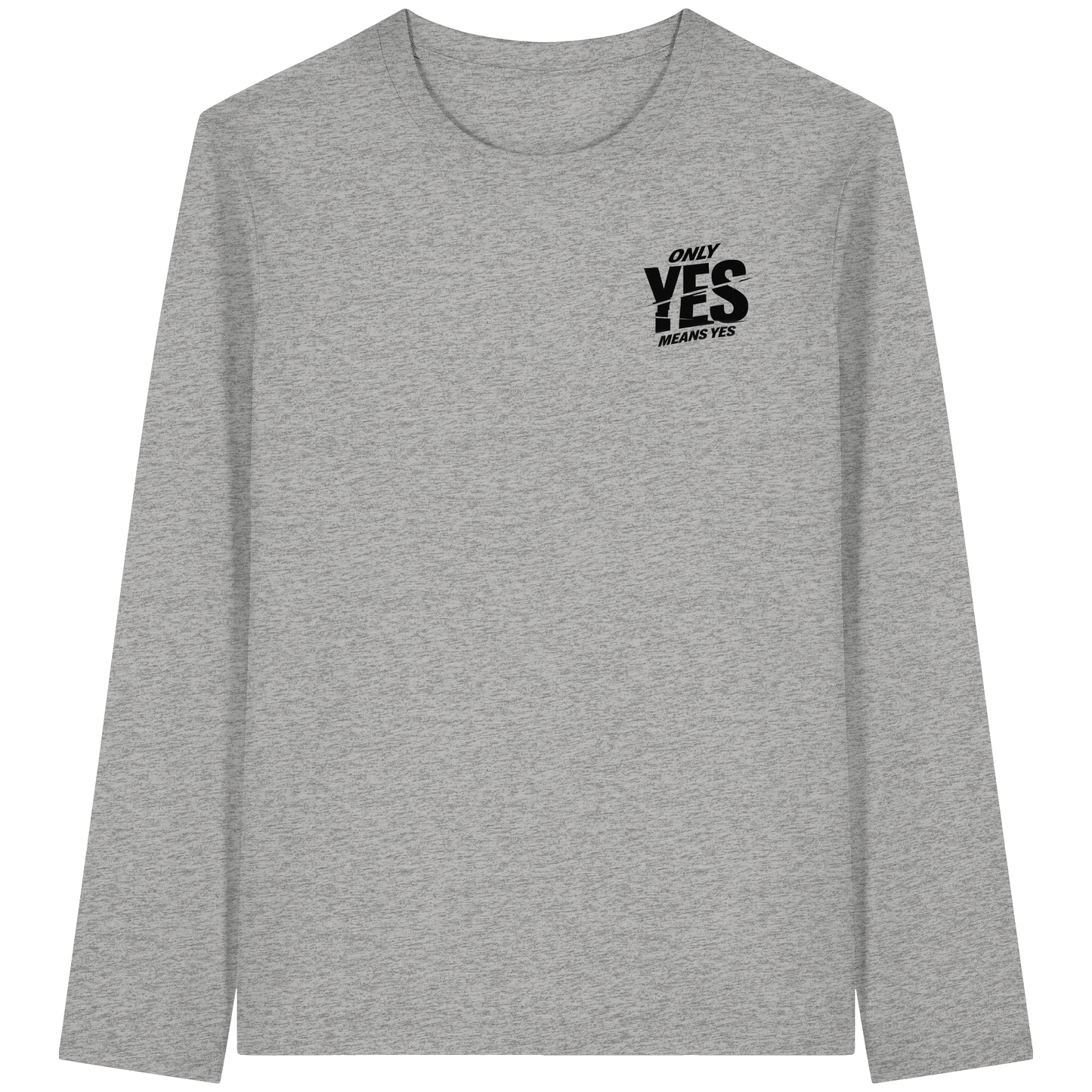 Only yes means yes (Schwarz; kleiner Druck) - Longsleeve