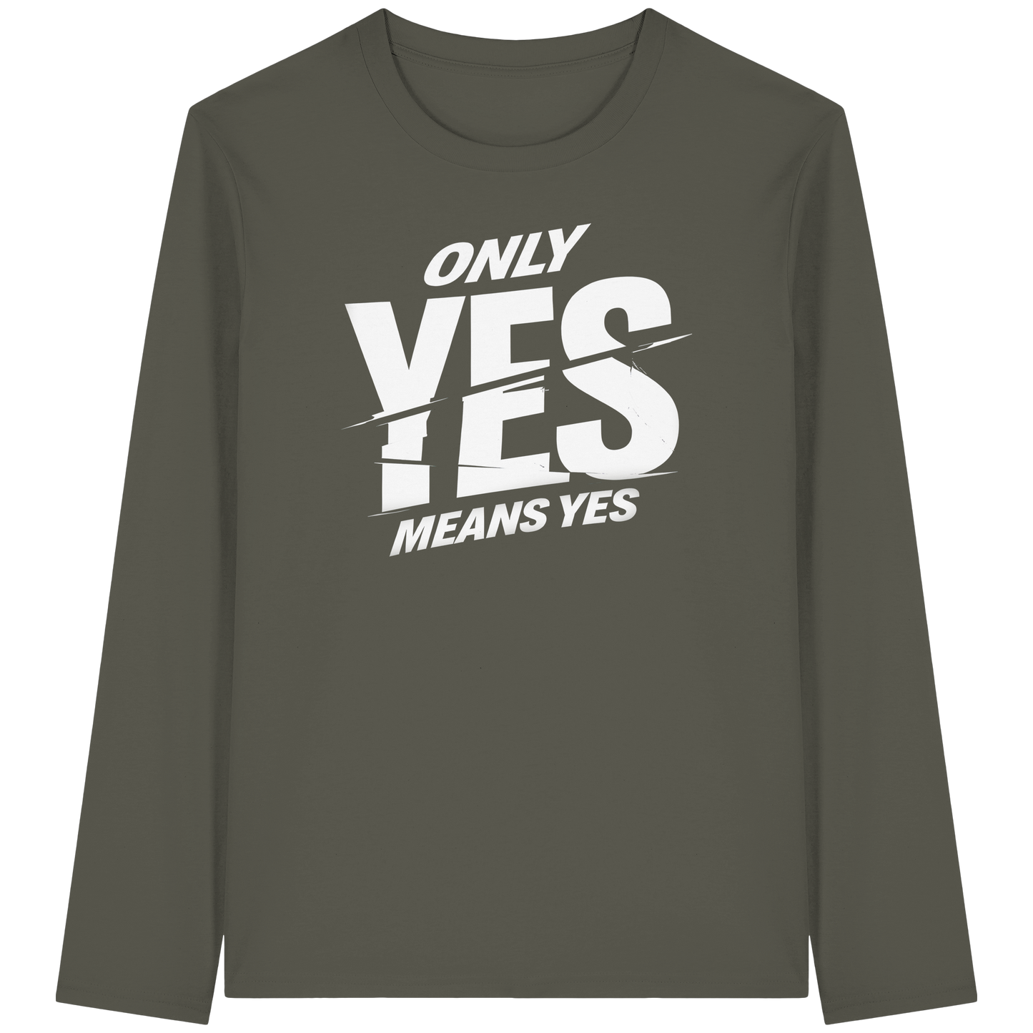 Only yes means yes (Weiß) - Longsleeve