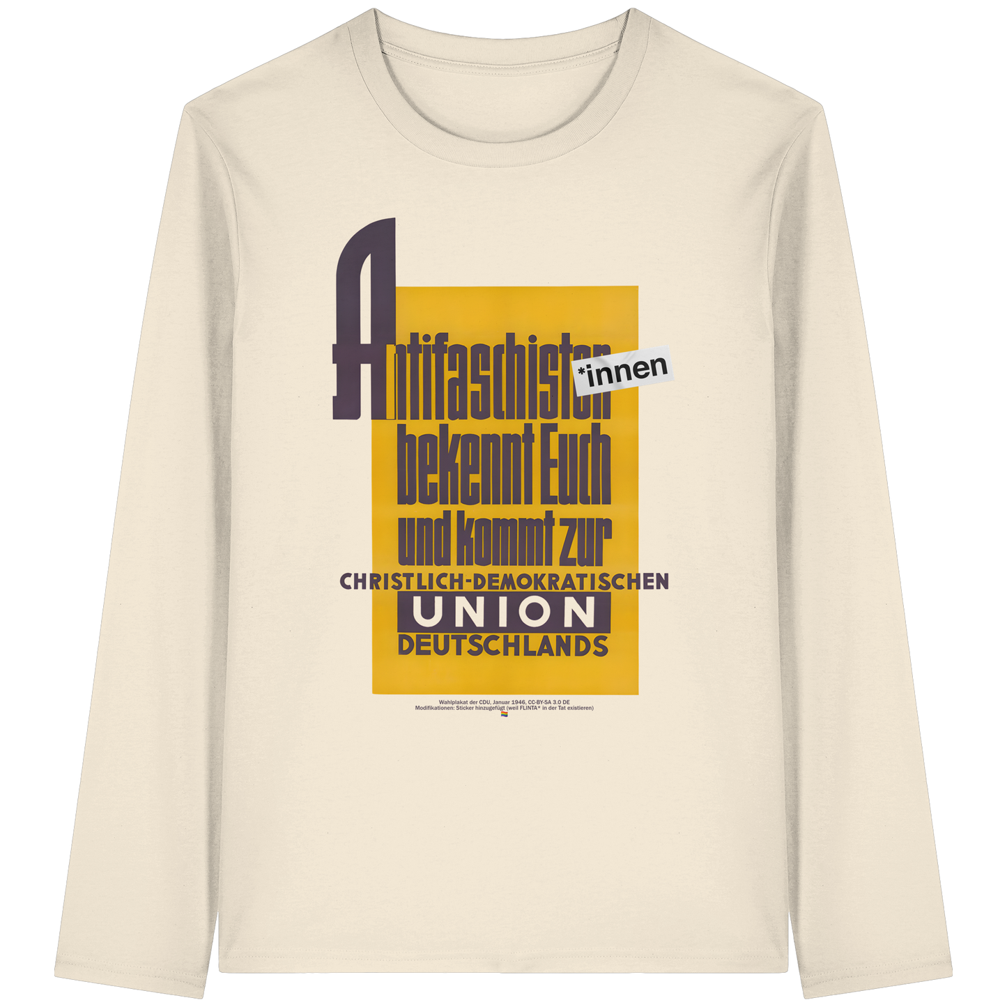 Antifaschist*innen, bekennt Euch und kommt zur CDU - Longsleeve