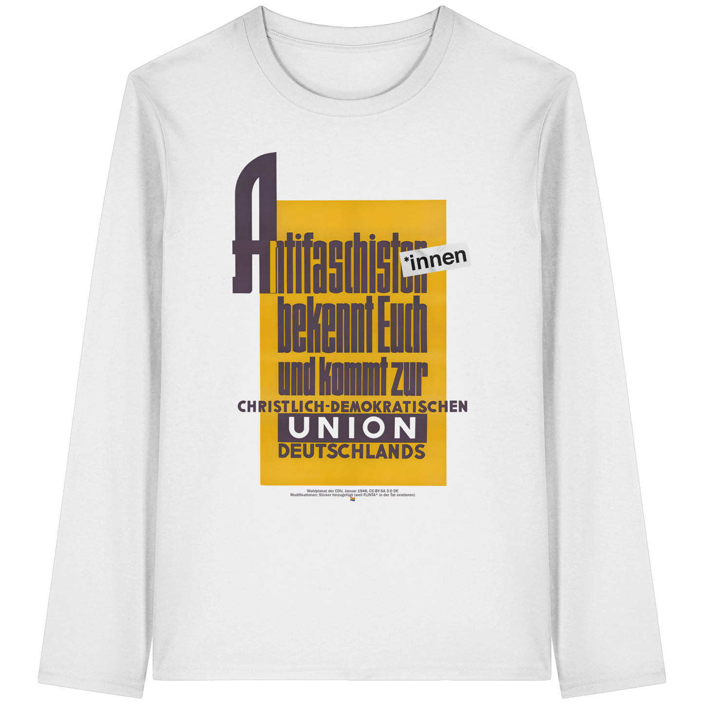 Antifaschist*innen, bekennt Euch und kommt zur CDU - Longsleeve