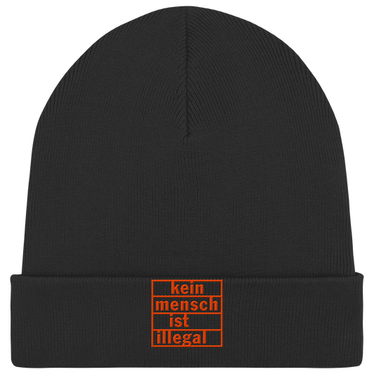 Kein Mensch ist illegal (Orange) - Beanie