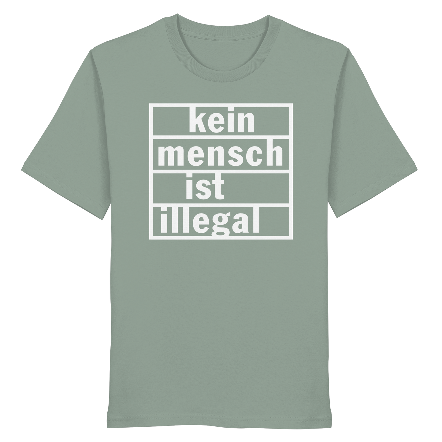 Kein Mensch ist illegal (Weiß) - T-Shirt