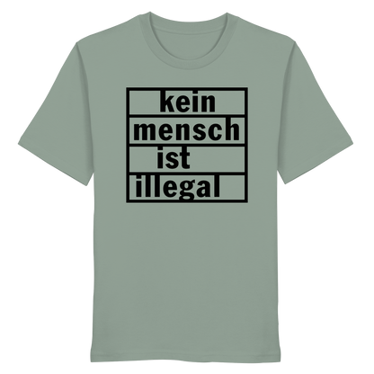 Kein Mensch ist illegal (Schwarz) - T-Shirt