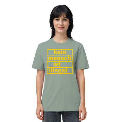 Kein Mensch ist illegal (Gelb) - T-Shirt