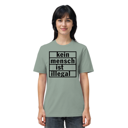 Kein Mensch ist illegal (Schwarz) - T-Shirt