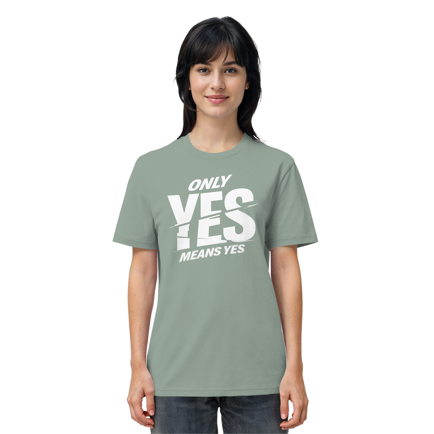 Only yes means yes (Weiß) - T-Shirt