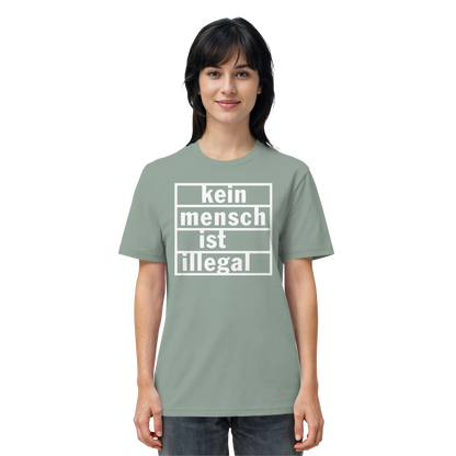 Kein Mensch ist illegal (Weiß) - T-Shirt