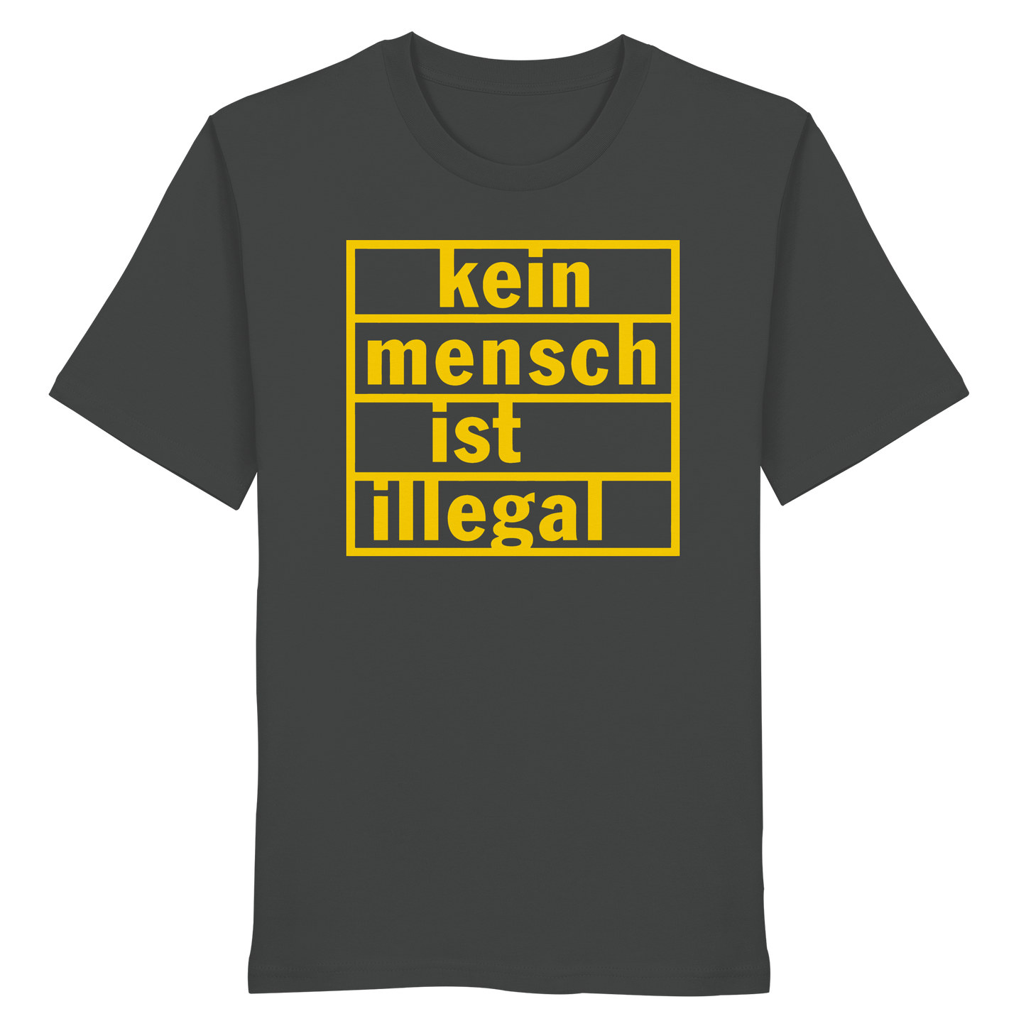 Kein Mensch ist illegal (Gelb) - T-Shirt