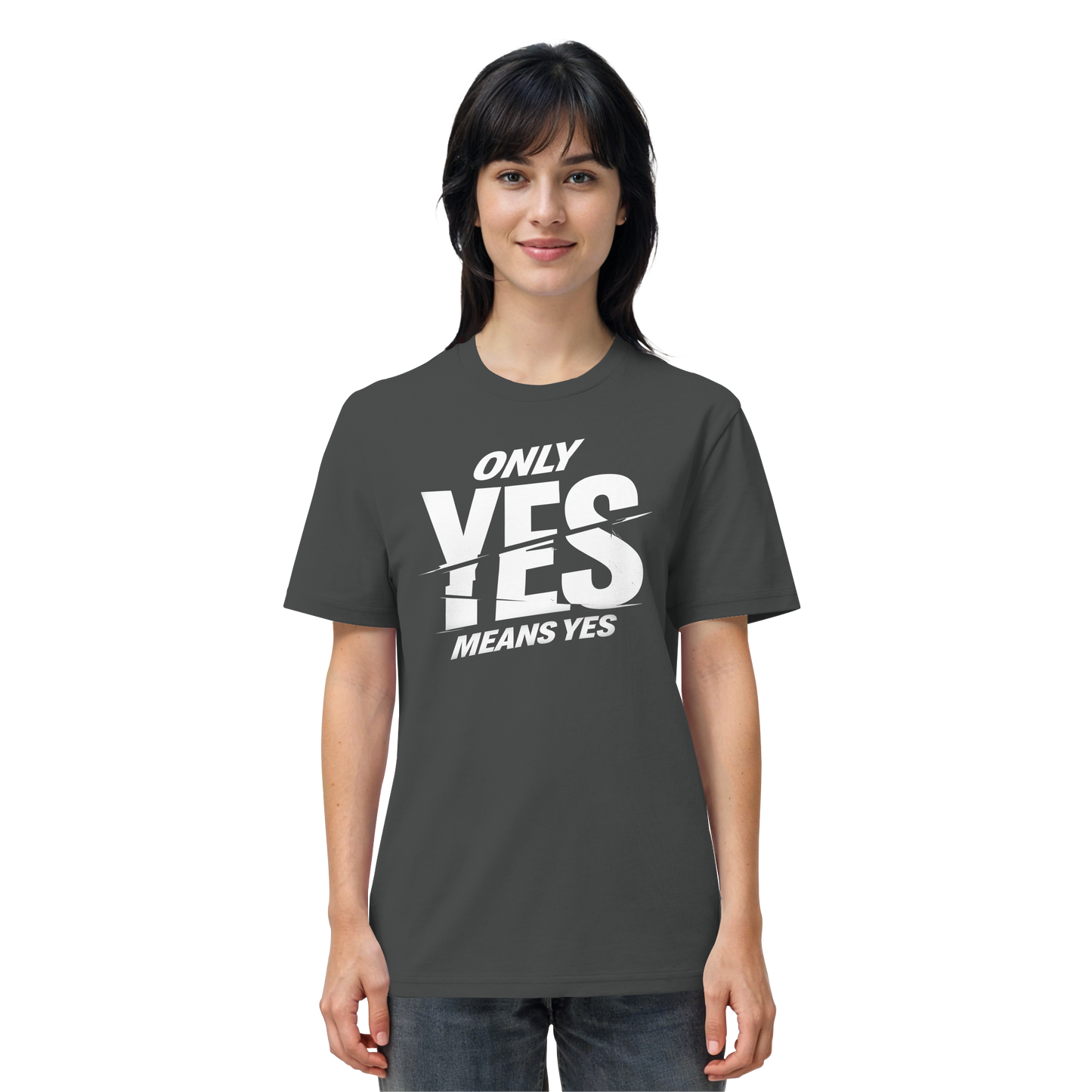 Only yes means yes (Weiß) - T-Shirt