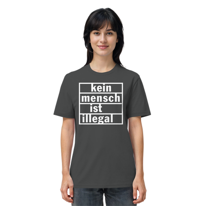 Kein Mensch ist illegal (Weiß) - T-Shirt