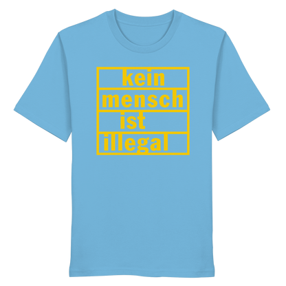 Kein Mensch ist illegal (Gelb) - T-Shirt